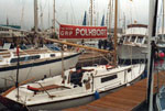 Varne Folkboat at the 1977 Southampton Boatshow